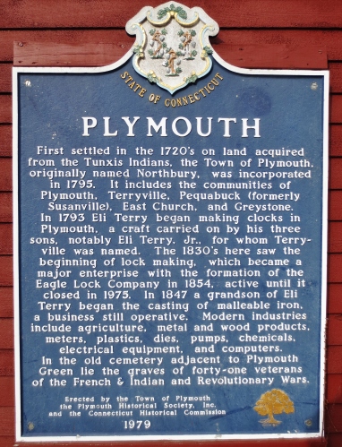 Plymouth History sign at the old TollHouse