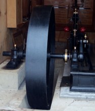 Restored 1852 Woodruff and Beach Steam Enginein the Toll House Museum