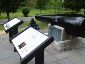 Atwater monument with new signs