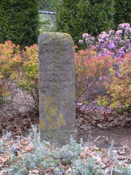 Stone mileage marker  from 1835