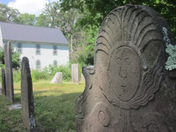 St. Matthews cemetery and the former St. Matthew's Episcopal Church in background