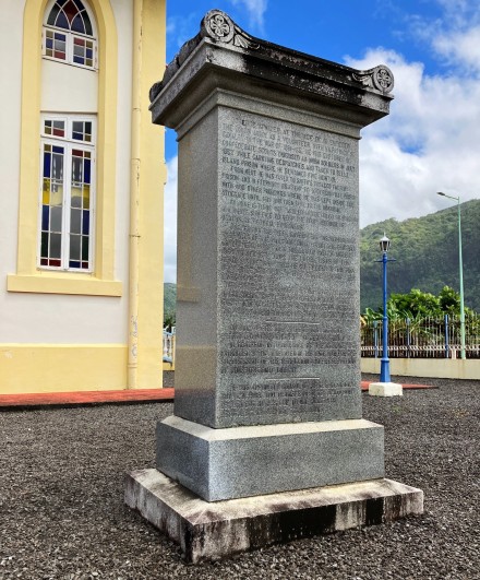 Tahiti gravestone front